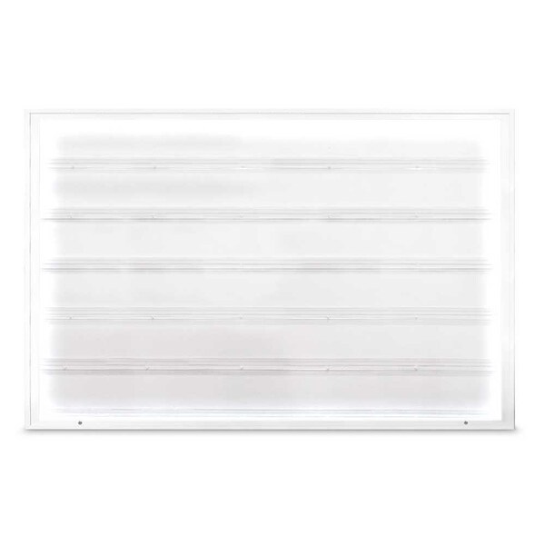 United Visual Products Single Door Radius Corkboard, 18"X24", S UV8000-SATIN-COBACC - main